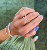 Diamond Cross Ring