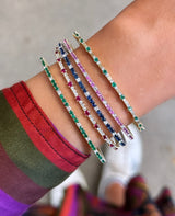 Gemstone and Diamond Flex Bangle