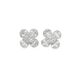 Diamond Clover Studs