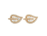 Diamond Leaf Studs