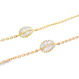 Diamond Palm Leaf Bracelet