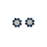 Gemstone Flower Studs