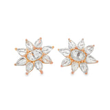 Rose Cut Flower Earrings
