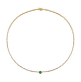 Gemstone Tennis Necklace
