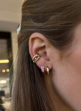 Solitaire Diamond Huggies