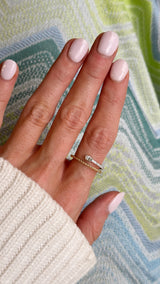 Diamond + Rope Wrap Ring