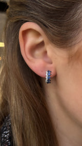 Spike Gemstone Huggies