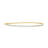 Single Prong Diamond Bangle
