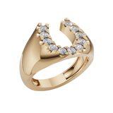 Diamond Horseshoe Ring