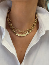 Bonheur "Happiness" Curb Link Necklace