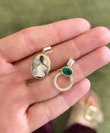 Gemstone and Diamond Bail