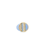 Lilac Enamel Ring