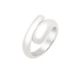 Silver Puff Wrap Ring
