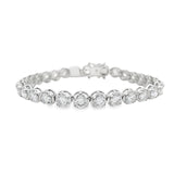 Pulsera de tenis festoneada