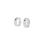 Pendientes Huggies con bisel pavé en relieve