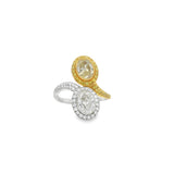 Pendientes Huggies con bisel pavé en relieve