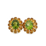 Peridot + Citrine Earrings