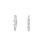 Small Oval Pavé Hoops