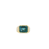 Bezel Topaz Ring