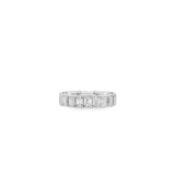 4.21ctw Bezel Set Emerald Eternity Band