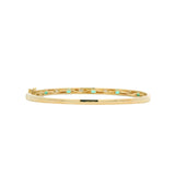 Small Emerald + Diamond Bangle