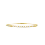 Baguette + Round Diamond Flex Bangle
