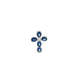 Sapphire Cross Pendant