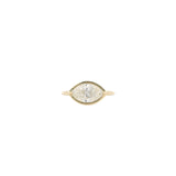Bezel Set Marquise Engagement Ring