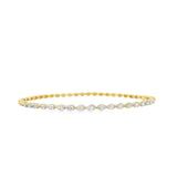 Single Prong Diamond Bangle