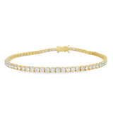 Yellow Gold Classic Tennis Bracelet