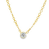 Round Diamond Pendant Necklace