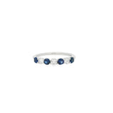 Alternating Sapphire & Diamond Ring