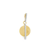 Round + Diamond Line Pendant
