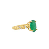 Emerald Rope Ring