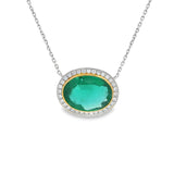 Emerald and Diamond Necklace