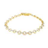 Round Diamond Link Bracelet