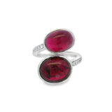Ruby Cabochon Bypass Ring