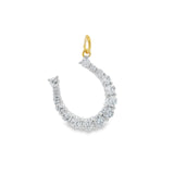 Diamond Horseshoe Charm