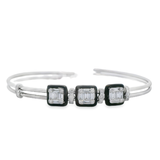 Illusion Enamel + Diamond Cuff
