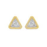 1.46ctw Bezel Trillion Studs