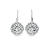 Diamond Leverback Earrings