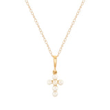 Pearl Cross Necklace