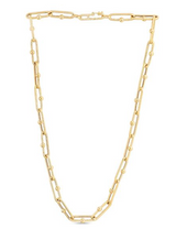 Collar de clip de papel con cuentas