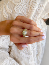 Ombre Scalloped Ring