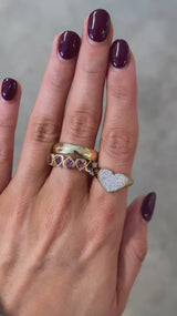 Heart Pavé Ring