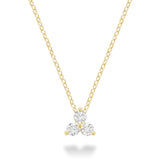 Single Trio Station Diamond Necklace