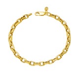 Flat Oval Link Bracelet