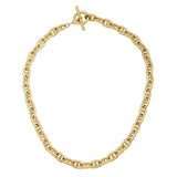 Divided Oval Link Necklace