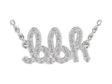 Diamond Script Name Necklace