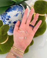 Colgante de cruz de diamantes